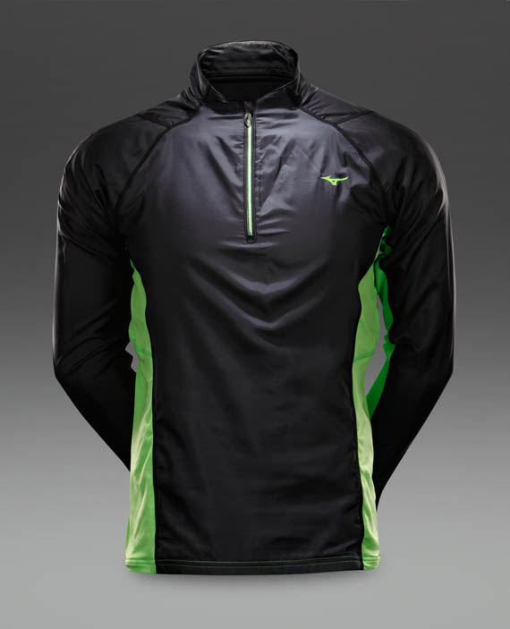 Mizuno-Breath-Thermo-WindTop-AW14-Running-Windproof-Jackets-Black-Green-AW14-J2GC450493-0
